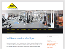 Tablet Screenshot of medsport-olching.de